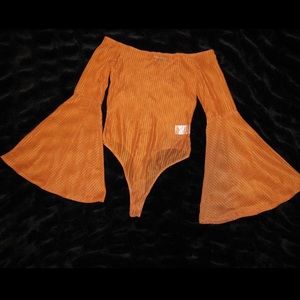 Orange body suit, never worn!